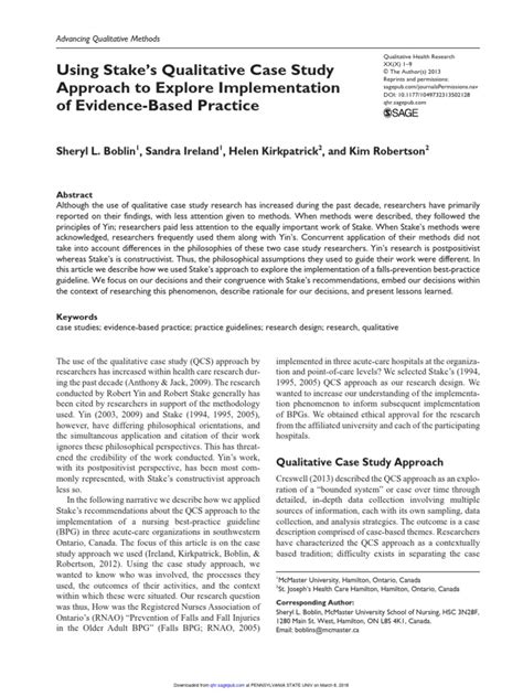 stake qualitative case studies pdf